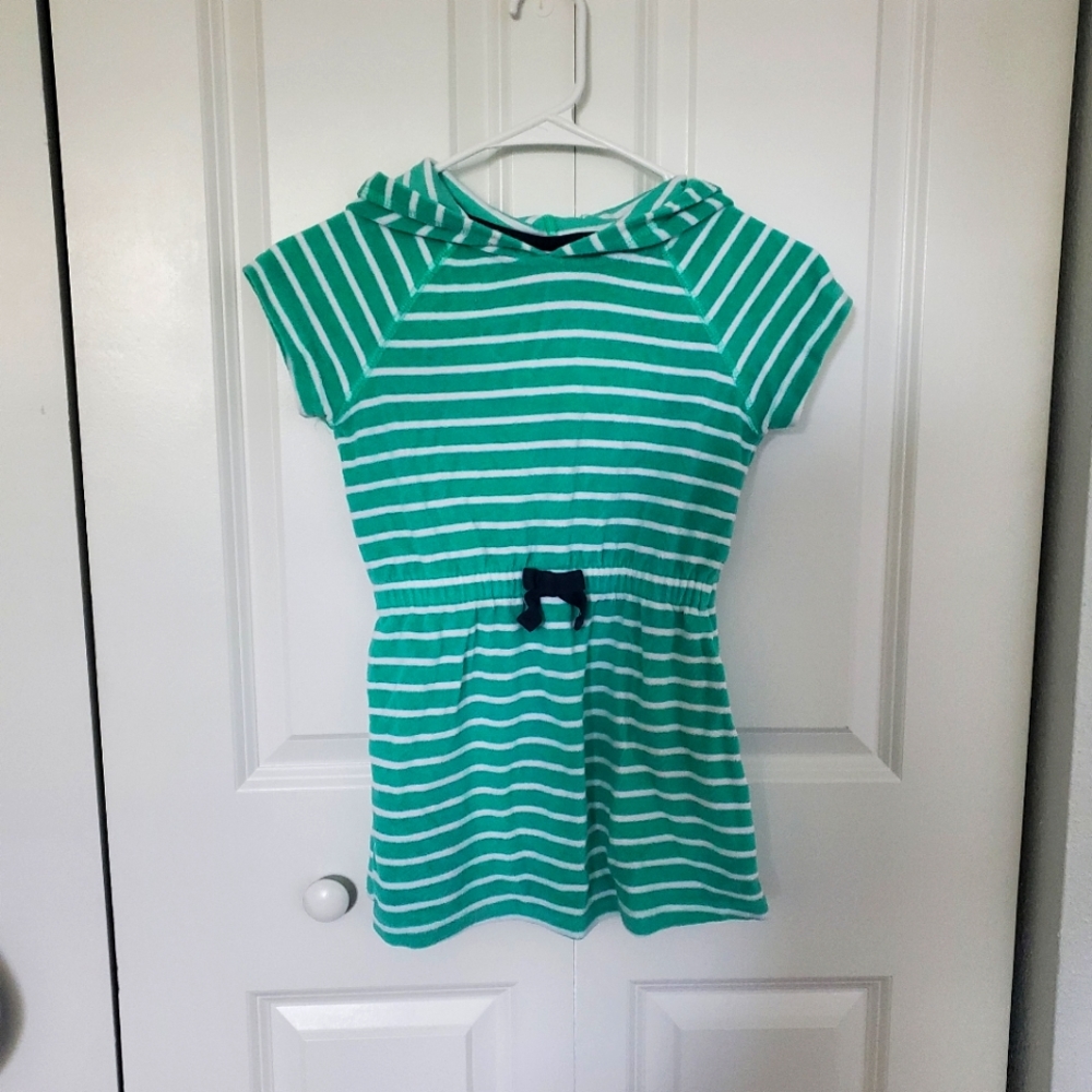 Hannah Anderson Green/White Girls Dress